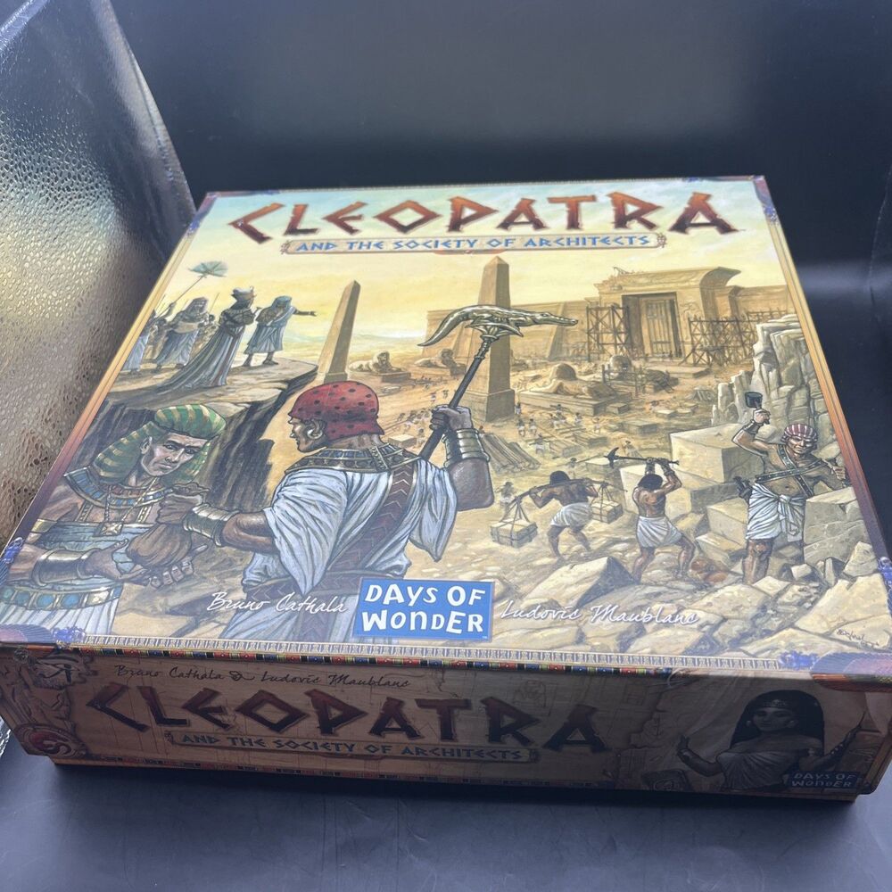 Cleopatra And The Society Of Architects Board Game, 2006 Days Of Wonder Complete